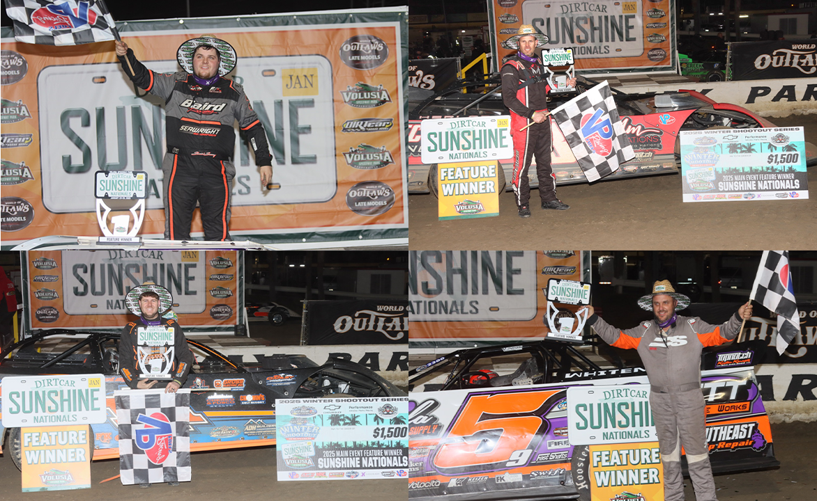 EARLY RISERS: Seawright, Herlong, Drellos, Whitener Claim 604 Late Model Feature Wins at Sunshine Nationals